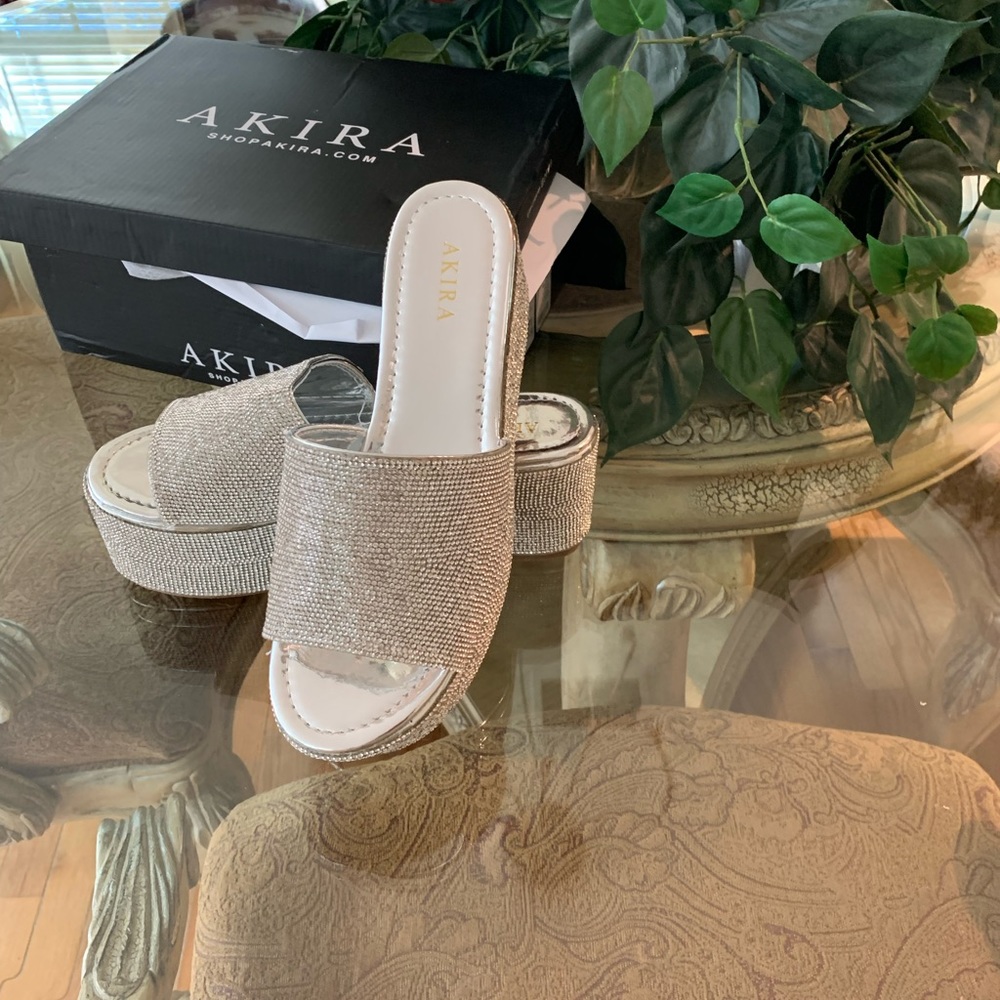Akira Platform Wedge Sandals